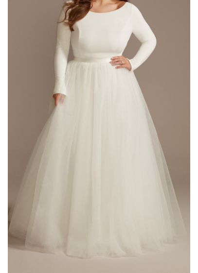 Long Tulle Plus Size Wedding Separates Skirt | David's Bridal
